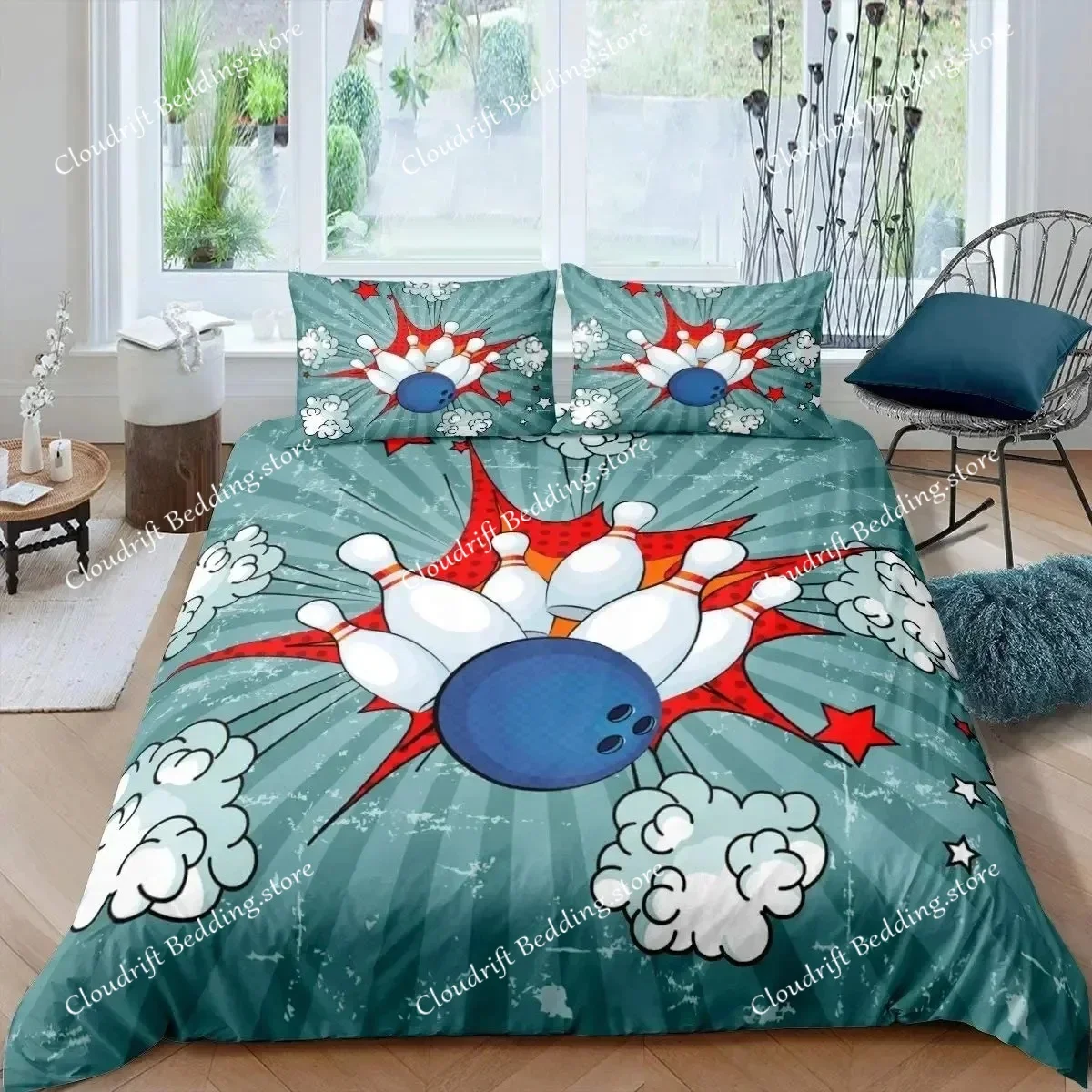 3D Print Bowling Bedding Set, Sports Games Comforter Cover Twin Full Size for Kids Boys Girls Children Fashion Quilt Cover Set
3D Print Bowling Bedding Set, Sports Games Comforter Cover Twin Full Size for Kids Boys Girls Children Fashion Quilt Cover Set