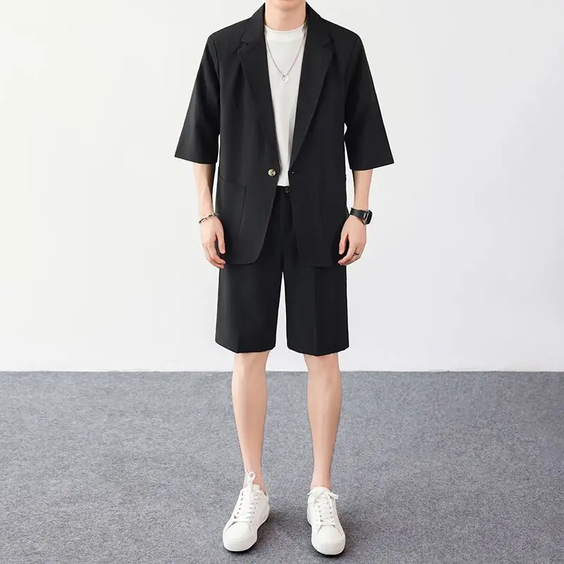 Men's Short Sleeve Suit Jacket Lightweight Easy Care Casual Fashionable Summer Polyester Fiber Standard Fit American Leisure
Men's Short Sleeve Suit Jacket Lightweight Easy Care Casual Fashionable Summer Polyester Fiber Standard Fit American Leisure