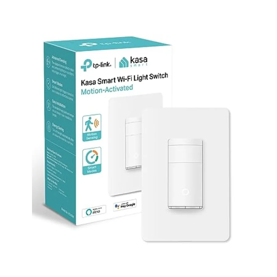 WiFi Switch, Single Pole, Needs Neutral Wire, .4GHz Wi-Fi Light, Compatible with Alexa and Google Home, UL Certified, No Hub Re
WiFi Switch, Single Pole, Needs Neutral Wire, .4GHz Wi-Fi Light, Compatible with Alexa and Google Home, UL Certified, No Hub Re