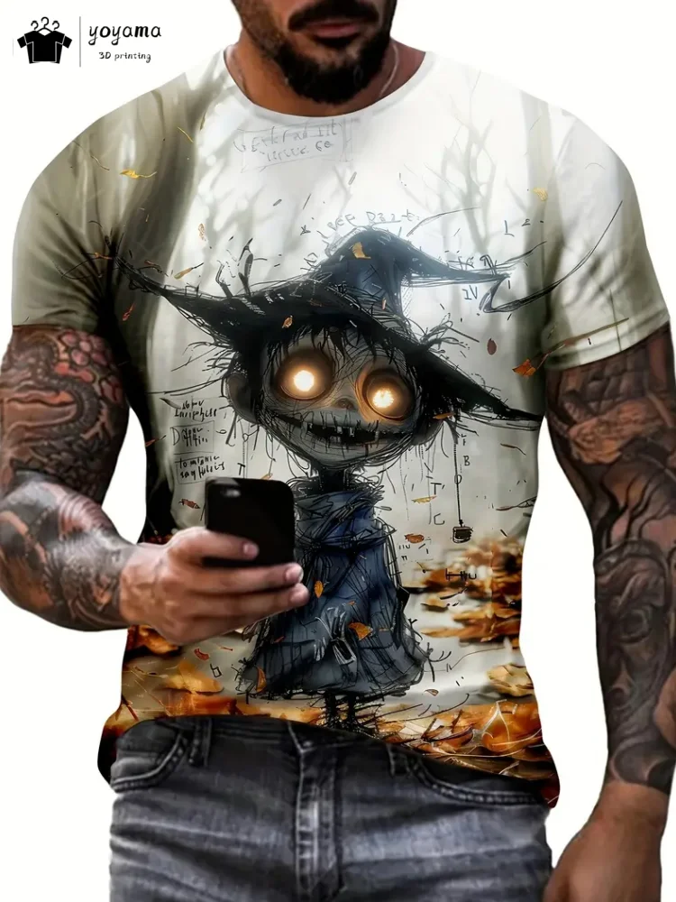 Summer Cartoon Graphic Men's Clothing Fashion Street Men's T-Shirt Hip Hop Loose Breathable Men Short Sleeve Round Neck Men Top
Summer Cartoon Graphic Men's Clothing Fashion Street Men's T-Shirt Hip Hop Loose Breathable Men Short Sleeve Round Neck Men Top