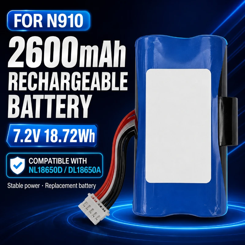 7.2V 2600mAh Rechargeable Lithium Battery Compatible for N910 NL18650D LD18650A Long Lasting Power Battery
7.2V 2600mAh Rechargeable Lithium Battery Compatible for N910 NL18650D LD18650A Long Lasting Power Battery