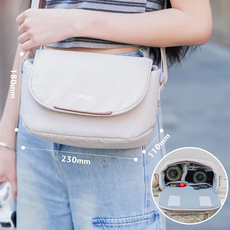 Universal Camera Bag Pouch for Canon R50/R10 Sony ZV-1 Fujifilm X-T5/X-T30 Nikon Z30 Ricoh GR3 Instax Mirrorless Camera Case
Universal Camera Bag Pouch for Canon R50/R10 Sony ZV-1 Fujifilm X-T5/X-T30 Nikon Z30 Ricoh GR3 Instax Mirrorless Camera Case