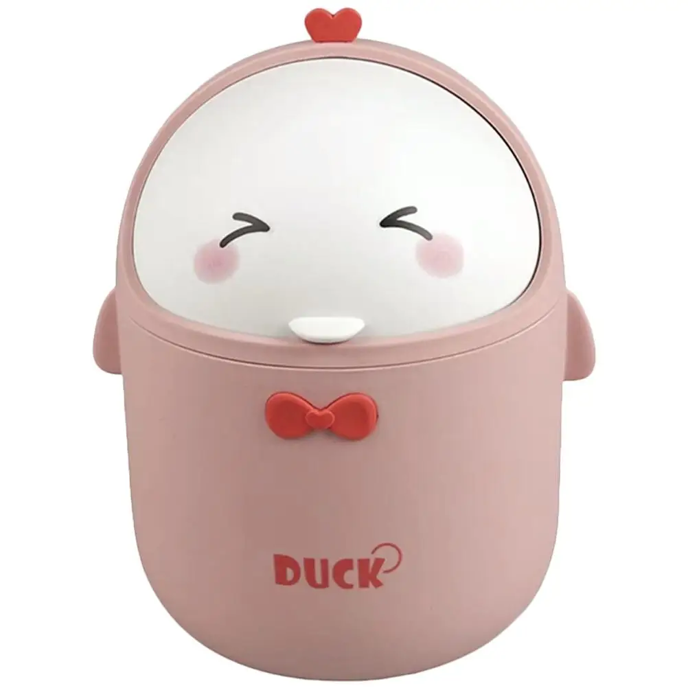 Small Trash Can Cute Cartoon Internet Celebrity Duckling Office Desktop Mini Paper Basket Pink Pp with Lid
Small Trash Can Cute Cartoon Internet Celebrity Duckling Office Desktop Mini Paper Basket Pink Pp with Lid