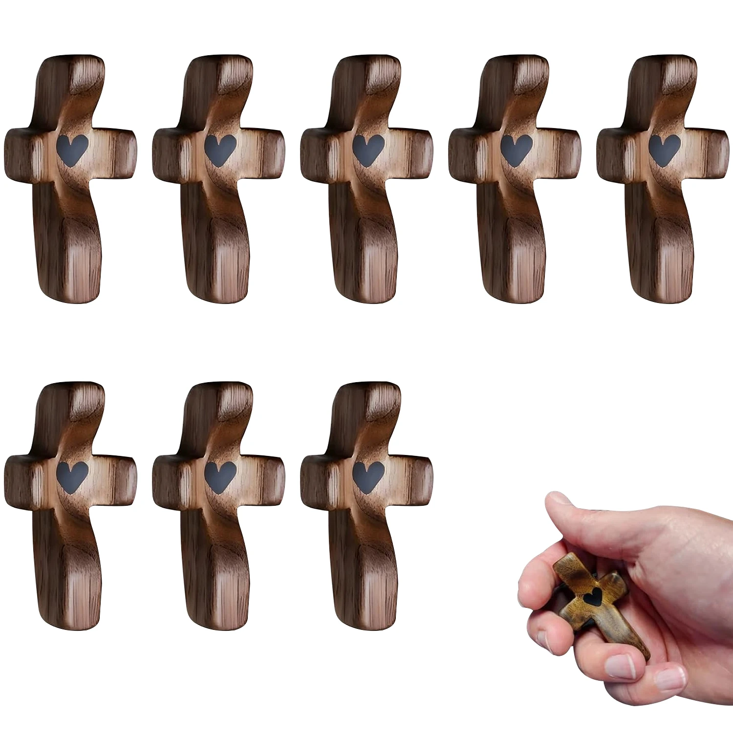 10pcs YOYAI Cross My Heart Encouragement Gift Wooden Pocket Stress Fidget Cross Wood Christian Religious Giftcs
10pcs YOYAI Cross My Heart Encouragement Gift Wooden Pocket Stress Fidget Cross Wood Christian Religious Giftcs