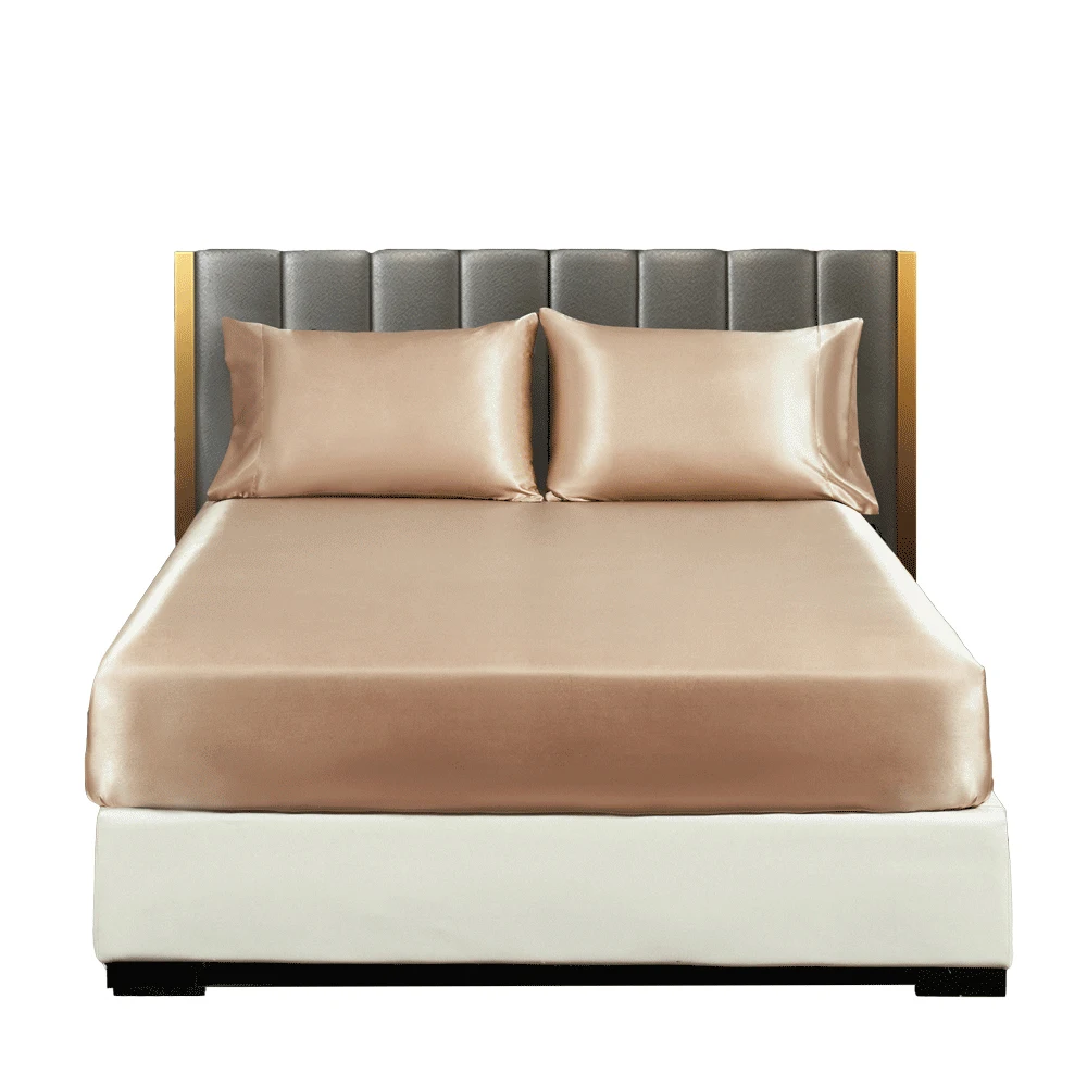100% Mulberry Silk Fitted Bed Sheet with Elastic Band Anti-slip Adjustable Mattress Cover for Single Double King Queen Bed
100% Mulberry Silk Fitted Bed Sheet with Elastic Band Anti-slip Adjustable Mattress Cover for Single Double King Queen Bed