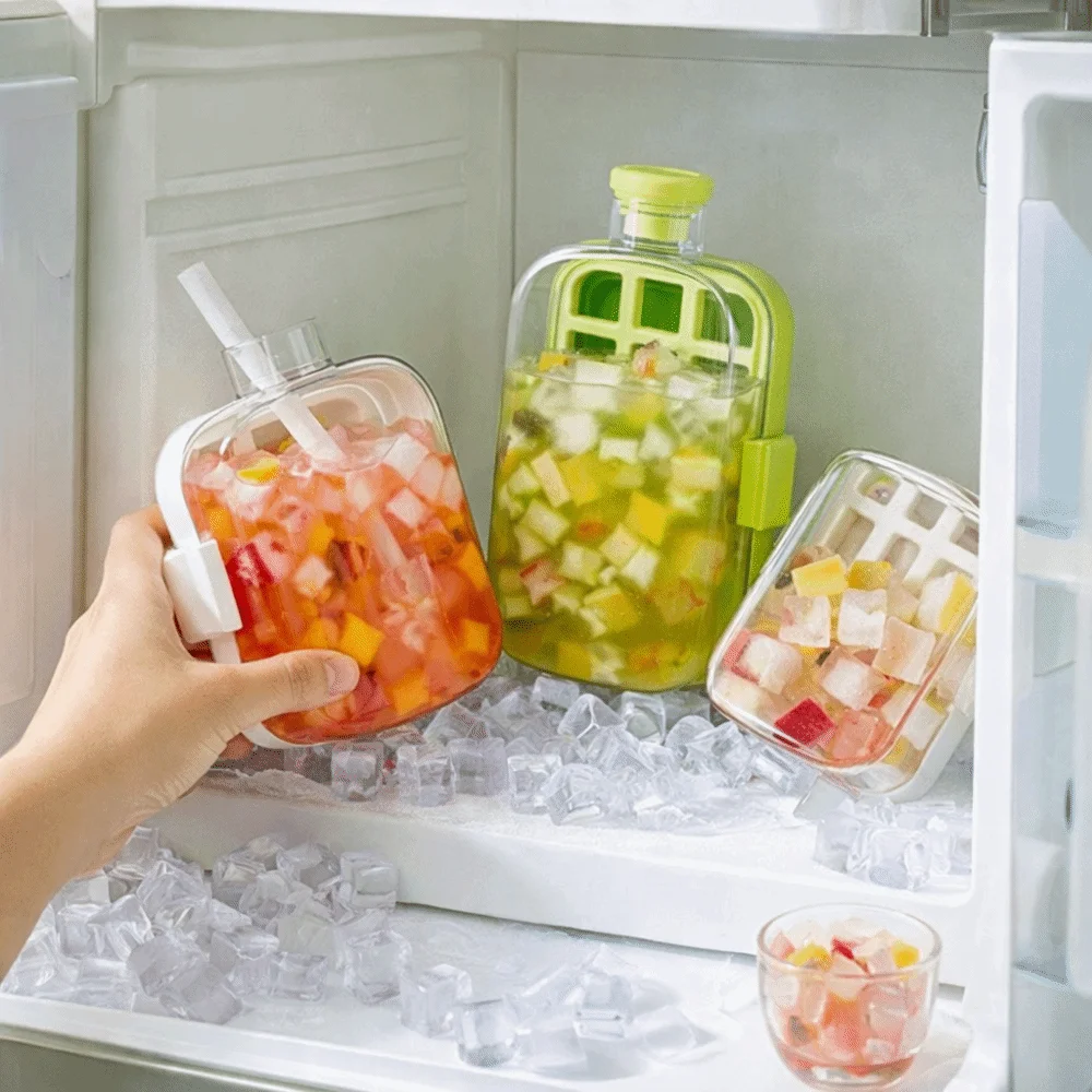 Press Type Cooling Cup Water Bottle No Touch Design 500/800ml Ice Cube Mold Easy Release 2 in 1 Ice Make Bottle Summer
Press Type Cooling Cup Water Bottle No Touch Design 500/800ml Ice Cube Mold Easy Release 2 in 1 Ice Make Bottle Summer