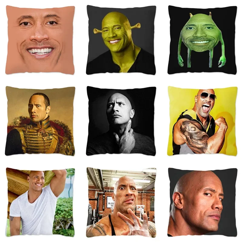 Rock Face Dwayne Cushion Cover For Sofa Home Decorative Polyester Pillowcase American Actor Funny Portrait Throw Pillow Covers
Rock Face Dwayne Cushion Cover For Sofa Home Decorative Polyester Pillowcase American Actor Funny Portrait Throw Pillow Covers