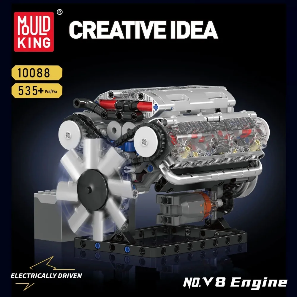 Mould King V8 Twin Turbo Engine Supercar V8 Engine Building Blocks Toy Fine Mechanical Parts DIY Handmade Model Birthday Gifts
Mould King V8 Twin Turbo Engine Supercar V8 Engine Building Blocks Toy Fine Mechanical Parts DIY Handmade Model Birthday Gifts