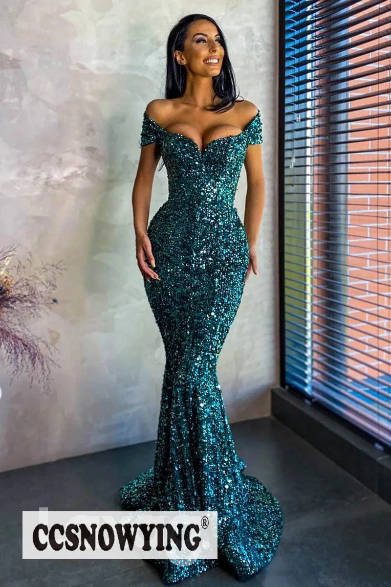 Sparkly Sequin Teal Mermaid Prom Dress Women Off Shoulder Evening Gowns Formal Party Dress Sleeveless Robe De Soiree
Sparkly Sequin Teal Mermaid Prom Dress Women Off Shoulder Evening Gowns Formal Party Dress Sleeveless Robe De Soiree