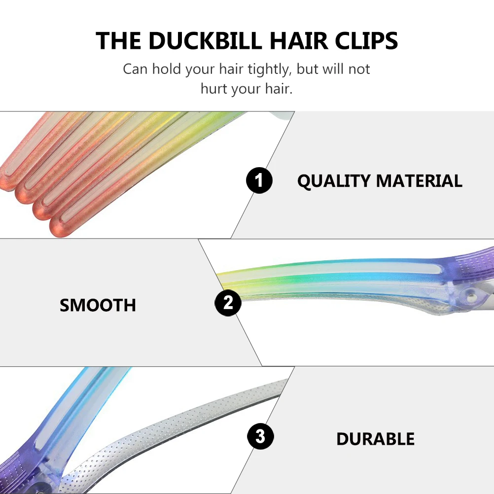 4Pcs Duck Bill Hair Clips Salon Styling Tools Accessories Elastic No Rust Professional Sectioning Clips Bill Clamp
4Pcs Duck Bill Hair Clips Salon Styling Tools Accessories Elastic No Rust Professional Sectioning Clips Bill Clamp