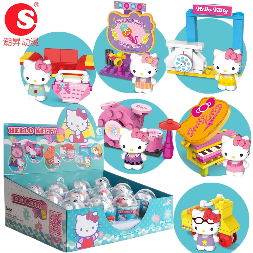 Original Sanrio Hello Kitty Gashapon Blind Box 2nd Music Party Series Cute Cartoon Building Block Toys Creative Gifts for Girls
Original Sanrio Hello Kitty Gashapon Blind Box 2nd Music Party Series Cute Cartoon Building Block Toys Creative Gifts for Girls