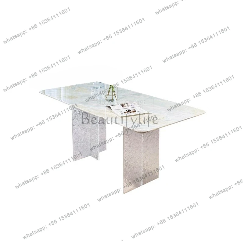 Blue natural luxury stone dining table Italian minimalist medieval high-end French modern marble long table
Blue natural luxury stone dining table Italian minimalist medieval high-end French modern marble long table