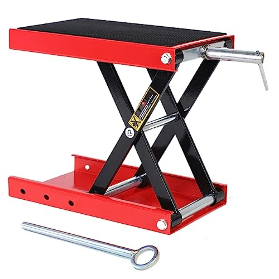 1100 LB Heavy Duty Wide Deck ATV Motorcycle Bike Scooter Scissor Lift Jack Crank Stand with Safety Bar in Silver for Reliable V
1100 LB Heavy Duty Wide Deck ATV Motorcycle Bike Scooter Scissor Lift Jack Crank Stand with Safety Bar in Silver for Reliable V
