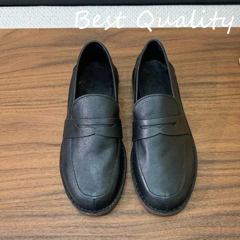 New Women's Flat Bottomed Loafers Solid Color Leather upper Suede Metal Inside Luxury Quality Women's Retro Cowboy Shoe
New Women's Flat Bottomed Loafers Solid Color Leather upper Suede Metal Inside Luxury Quality Women's Retro Cowboy Shoe