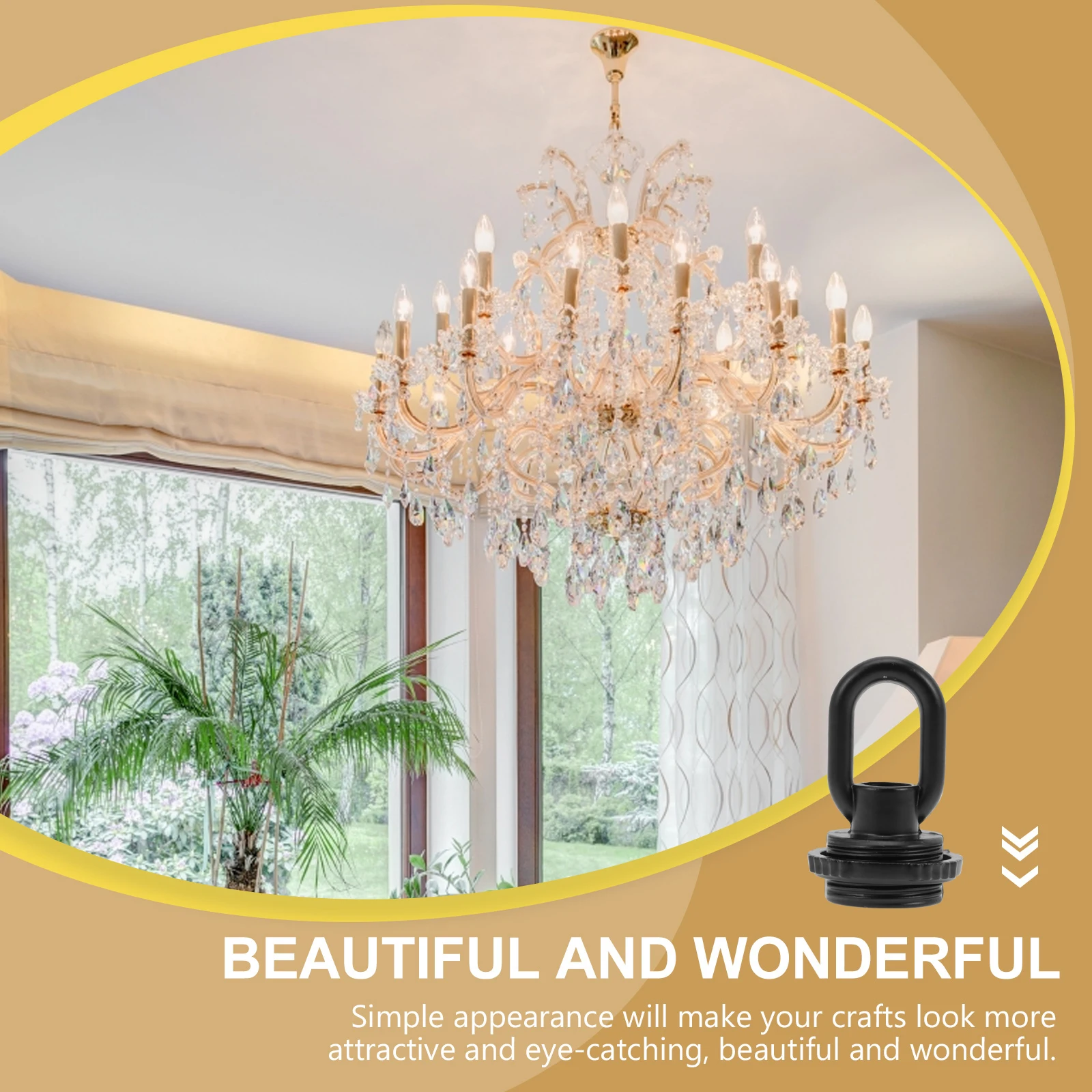 Retro Style Pendant Ring Accessories Heavy Duty Thread Hook For Lamp Light Fixtures Ceiling Support Chandeliers Hooks 25Kg Load
Retro Style Pendant Ring Accessories Heavy Duty Thread Hook For Lamp Light Fixtures Ceiling Support Chandeliers Hooks 25Kg Load