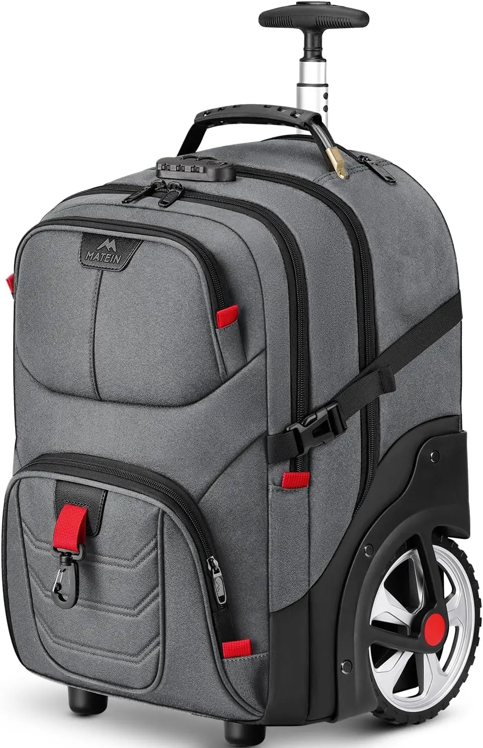 17 Inch Rolling Laptop Bag with Large Wheels, Heavy Duty Carry On Luggage for Travel, Grey
17 Inch Rolling Laptop Bag with Large Wheels, Heavy Duty Carry On Luggage for Travel, Grey