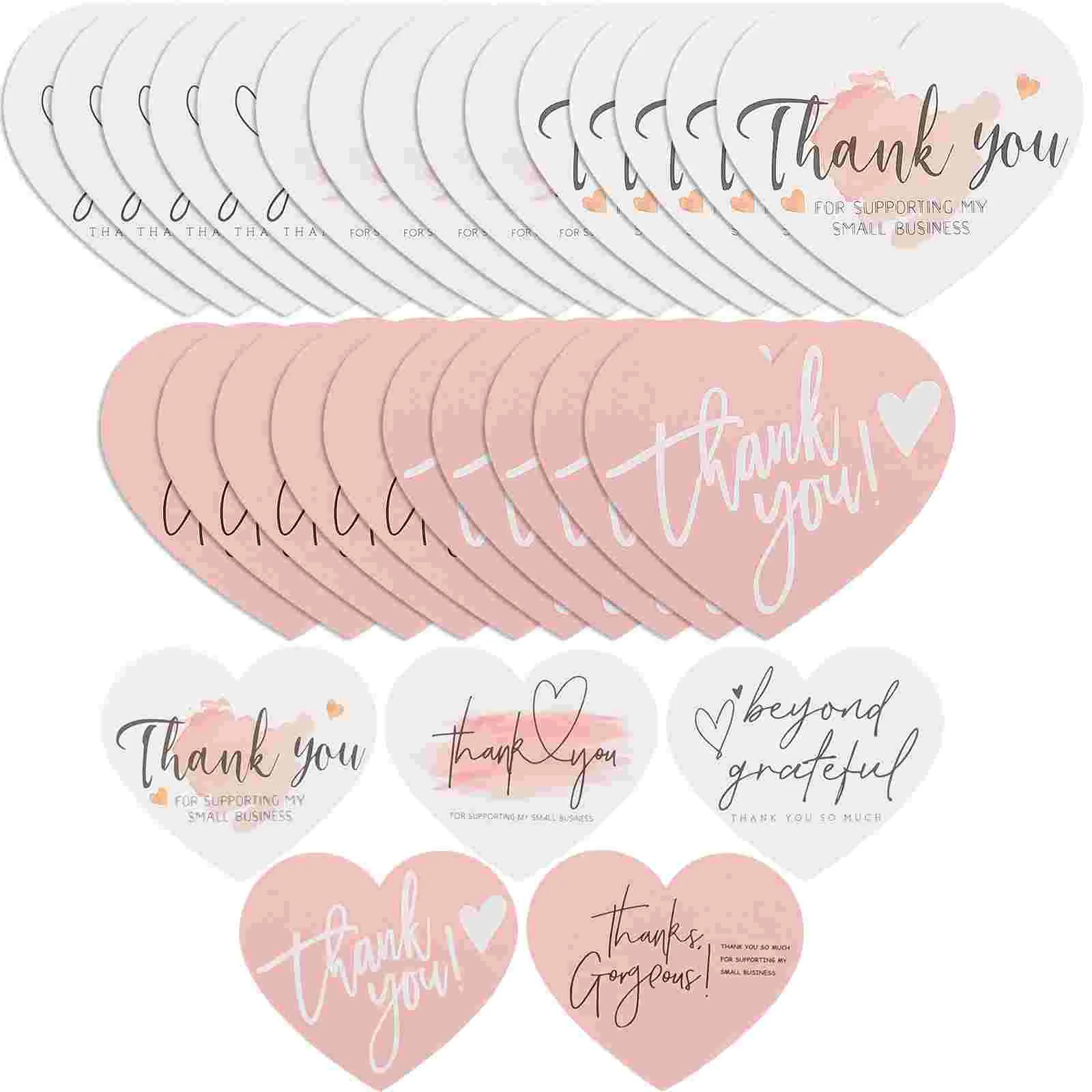 150 Pcs Packaging Card Pink Stickers Thank You Blank Decorative Coated Paper Heart Wedding Gift Small Business Supplies
150 Pcs Packaging Card Pink Stickers Thank You Blank Decorative Coated Paper Heart Wedding Gift Small Business Supplies