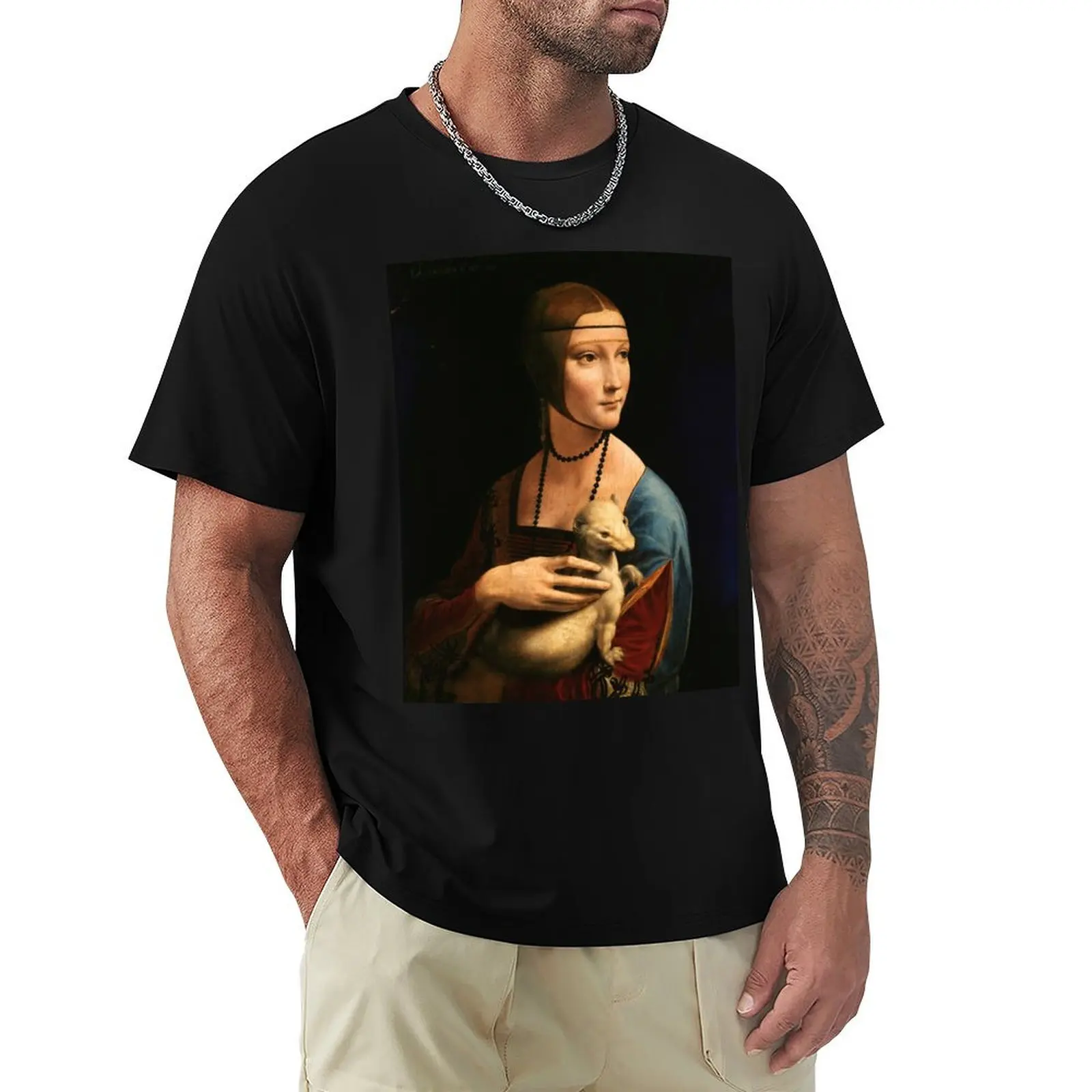 Leonardo da Vinci Lady with an Ermine T-Shirt heavyweights graphic t shirt vintage tees T-shirts oversize t shirt for men
Leonardo da Vinci Lady with an Ermine T-Shirt heavyweights graphic t shirt vintage tees T-shirts oversize t shirt for men