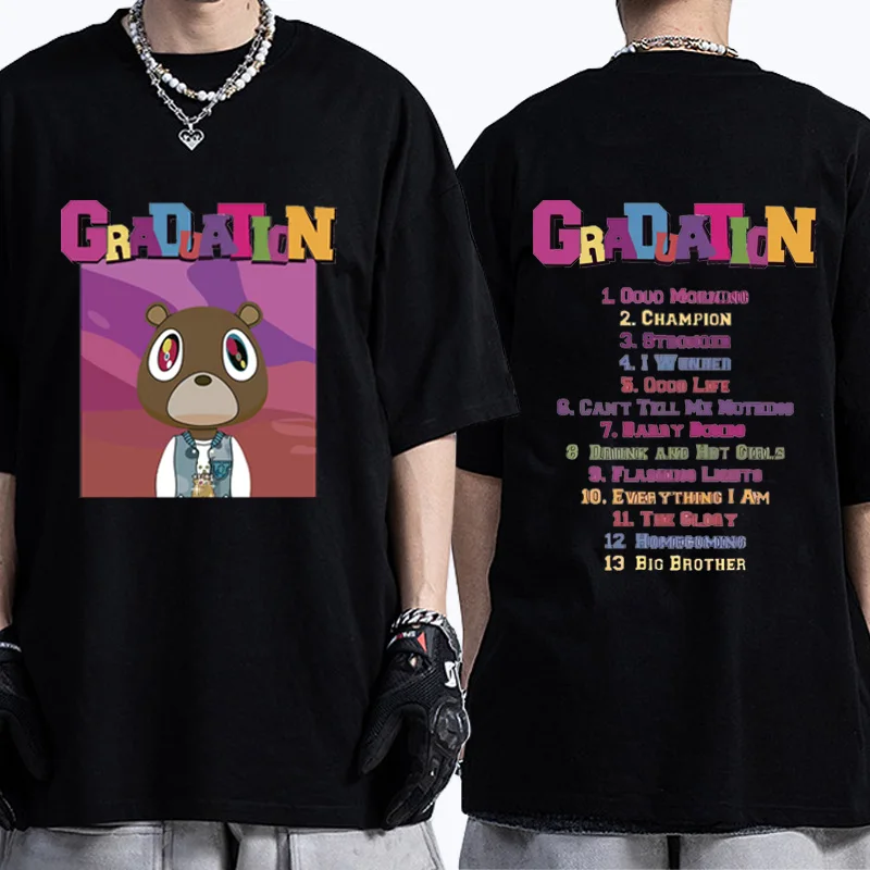 Kanye West Graduation fashion Graphics T - shirt Men Women 90 s Hip Hop streetwear 100% Cotton Oversized Short Sleeve Unisex Tee
Kanye West Graduation fashion Graphics T - shirt Men Women 90 s Hip Hop streetwear 100% Cotton Oversized Short Sleeve Unisex Tee