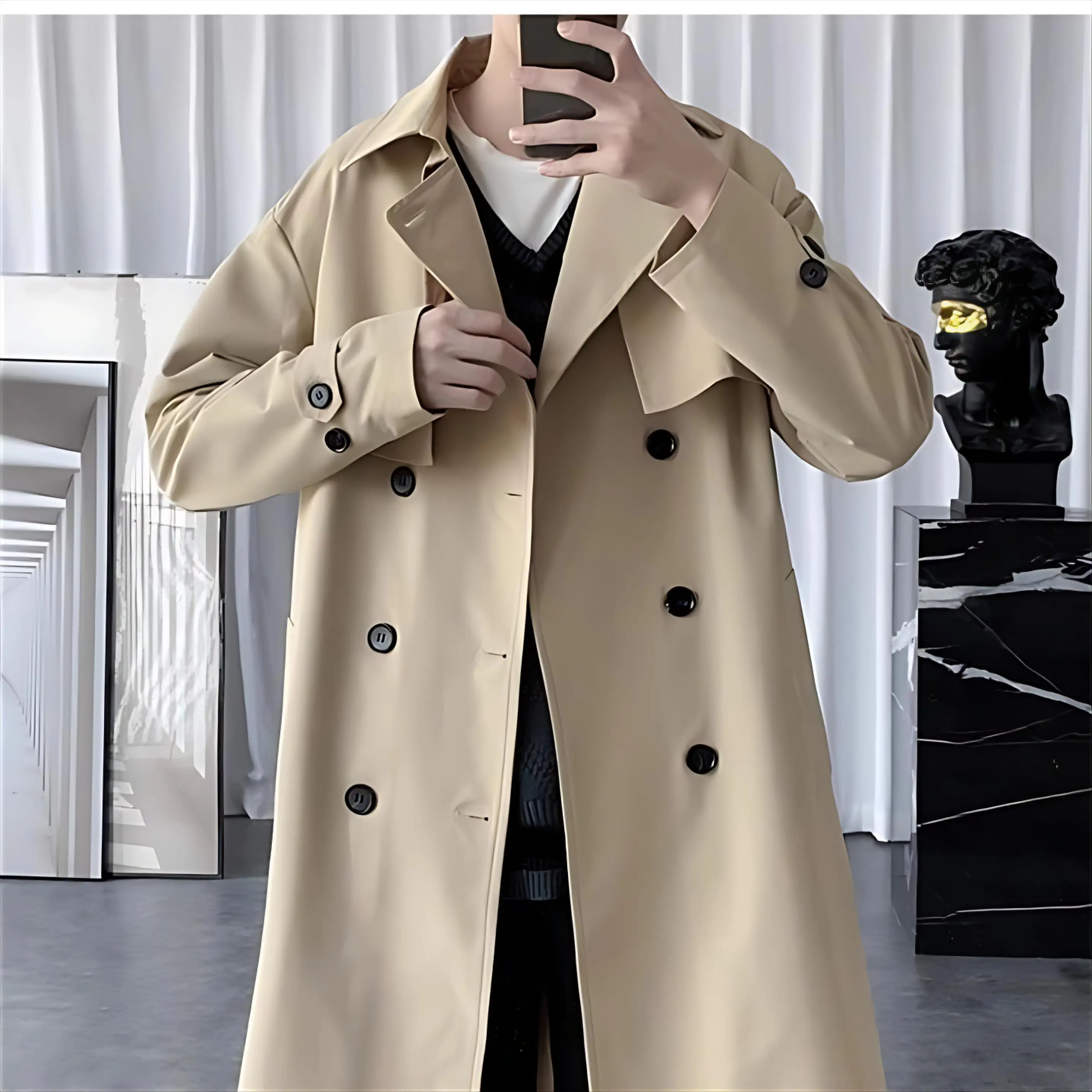 Trench Coat Man Winter Splicing Knee Autumn Korean Seasonal Weather Climate Temperature Environment Atmospheric Condition State
Trench Coat Man Winter Splicing Knee Autumn Korean Seasonal Weather Climate Temperature Environment Atmospheric Condition State