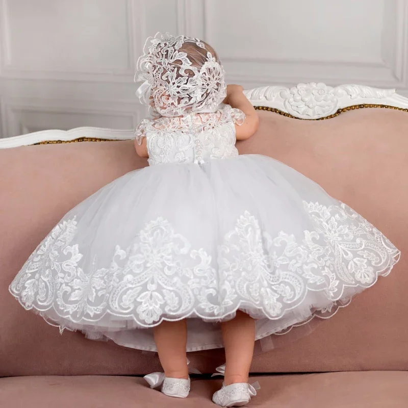 Flower Girl Baby Dress White Tulle Puffy Pearl Flory Pattern Short Sleeve For Wedding Ball Birthday Party Gowns Customized
Flower Girl Baby Dress White Tulle Puffy Pearl Flory Pattern Short Sleeve For Wedding Ball Birthday Party Gowns Customized