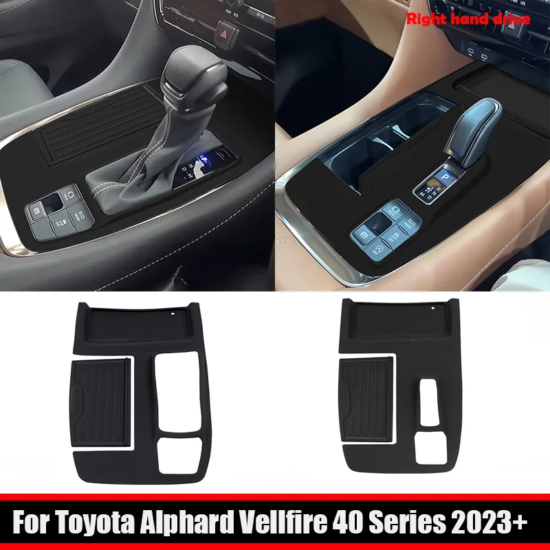 RHD для Toyota Alphard Vellfire 40 Series 2023 2024, силиконовая центральная коробка передач, панель, крышка чашки для воды, аксессуары для интерьера
RHD для Toyota Alphard Vellfire 40 Series 2023 2024, силиконовая центральная коробка передач, панель, крышка чашки для воды, аксессуары для интерьера