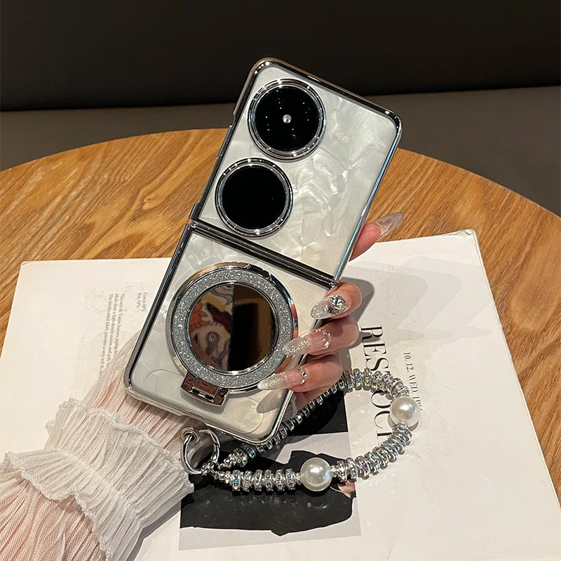 Glitter Mirror Holder for Huawei Pocket 2 Case with Strap Wristband and Mirror Protective Case for Huawei P50 Pocket
Glitter Mirror Holder for Huawei Pocket 2 Case with Strap Wristband and Mirror Protective Case for Huawei P50 Pocket