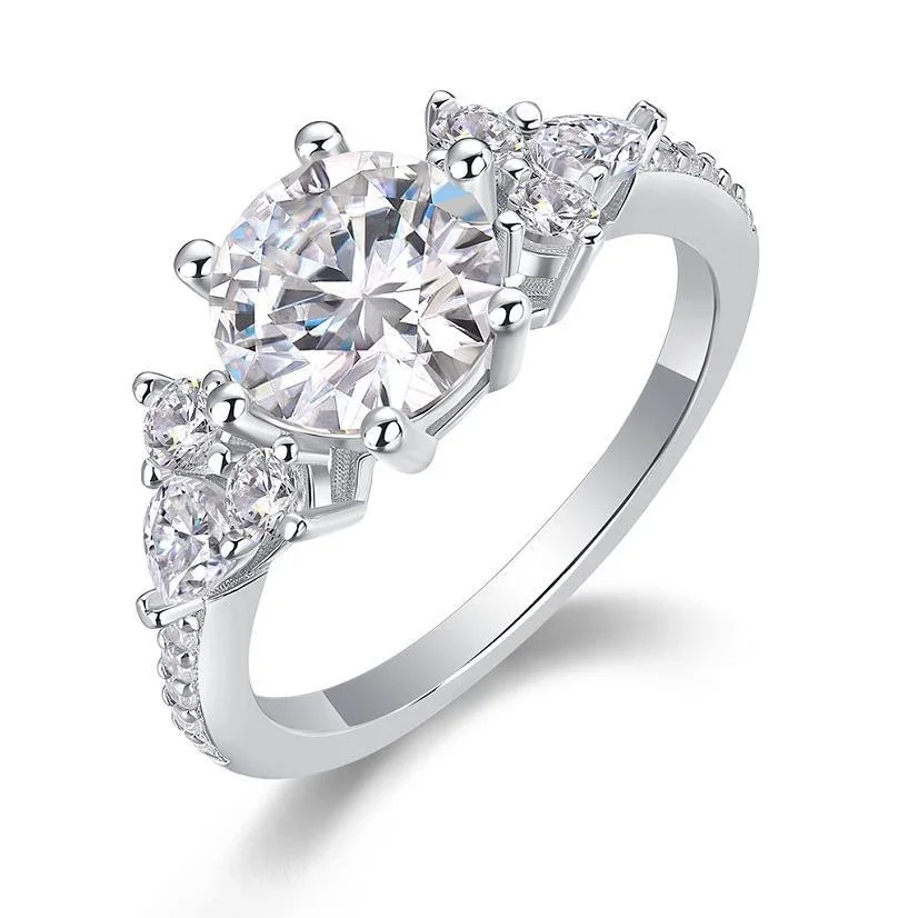 2ct D Color VVS1 Moissanite S925 Silver Side Stone Halo Ring Luxury High-End Paved Stones Engagement Wedding Anniversary Birthda
2ct D Color VVS1 Moissanite S925 Silver Side Stone Halo Ring Luxury High-End Paved Stones Engagement Wedding Anniversary Birthda