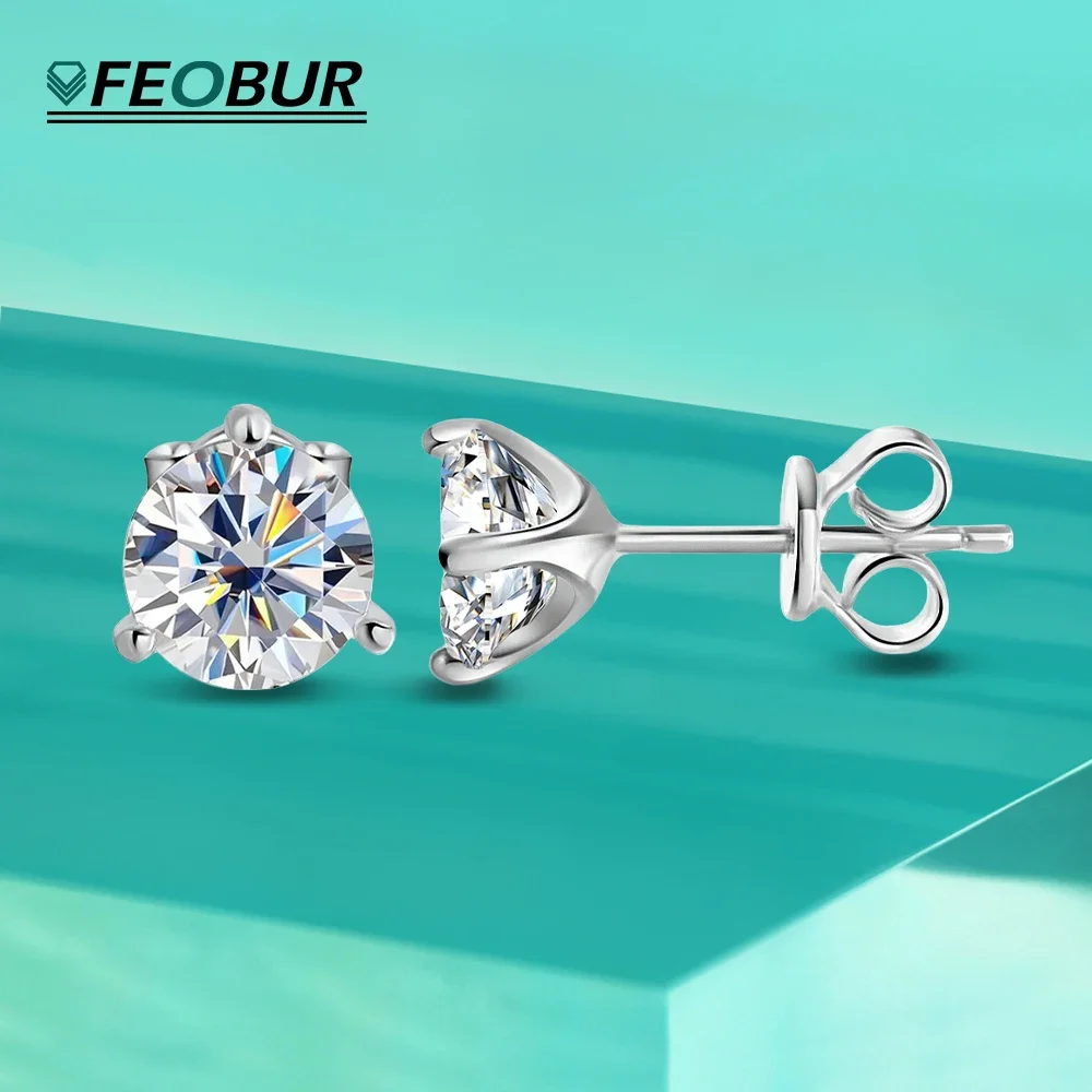 Сертифицированные серьги-гвоздики с муассанитом FEOBUR, 1 карат, 2 карата, стерлинговое серебро 925 пробы, сверкающие лабораторные серьги с бриллиантами для женщин и мужчин, ювелирные изделия для вечеринок
Сертифицированные серьги-гвоздики с муассанитом FEOBUR, 1 карат, 2 карата, стерлинговое серебро 925 пробы, сверкающие лабораторные серьги с бриллиантами для женщин и мужчин, ювелирные изделия для вечеринок