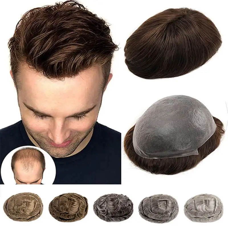 Toupee Men Wig Ultra Thin Skin 0.02mm 100% Natural Human Hair Replacement System Male Wig Hair Capillary Prosthesis Remy Hair
Toupee Men Wig Ultra Thin Skin 0.02mm 100% Natural Human Hair Replacement System Male Wig Hair Capillary Prosthesis Remy Hair