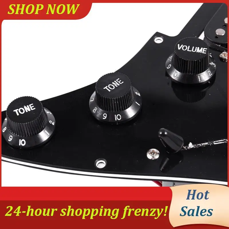 AB31-2X Loaded Prewired Electric Guitar Pickguard 11 Hole Hsh Pickups Pre Wired Single-Coil Humbucker Magnet Pickups
AB31-2X Loaded Prewired Electric Guitar Pickguard 11 Hole Hsh Pickups Pre Wired Single-Coil Humbucker Magnet Pickups