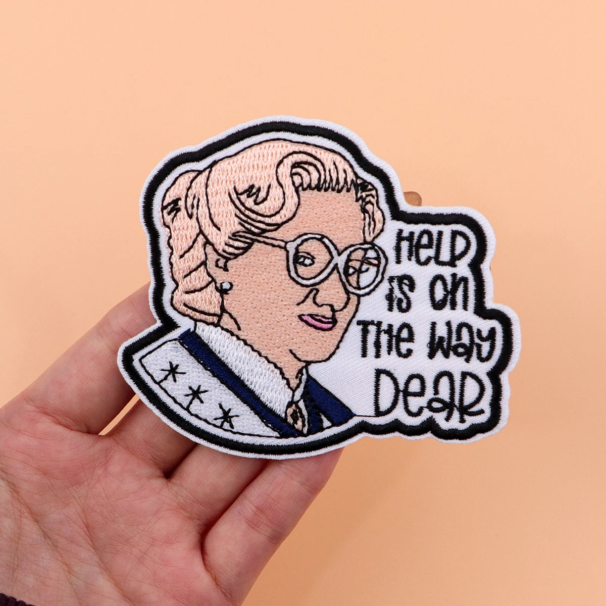 HELP IS ON THE WAY Embroidery Patch Funny Father Iron On Patches For Clothing Thermoadhesive Patches On Clothes DIY Sew Badges
HELP IS ON THE WAY Embroidery Patch Funny Father Iron On Patches For Clothing Thermoadhesive Patches On Clothes DIY Sew Badges