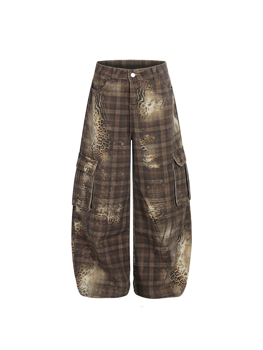Повседневные широкие брюки в стиле рабочей одежды с леопардовым принтом и узором в клетку, свободные брюки для джазовых и уличных танцев, повседневные брюки свободного кроя
Повседневные широкие брюки в стиле рабочей одежды с леопардовым принтом и узором в клетку, свободные брюки для джазовых и уличных танцев, повседневные брюки свободного кроя