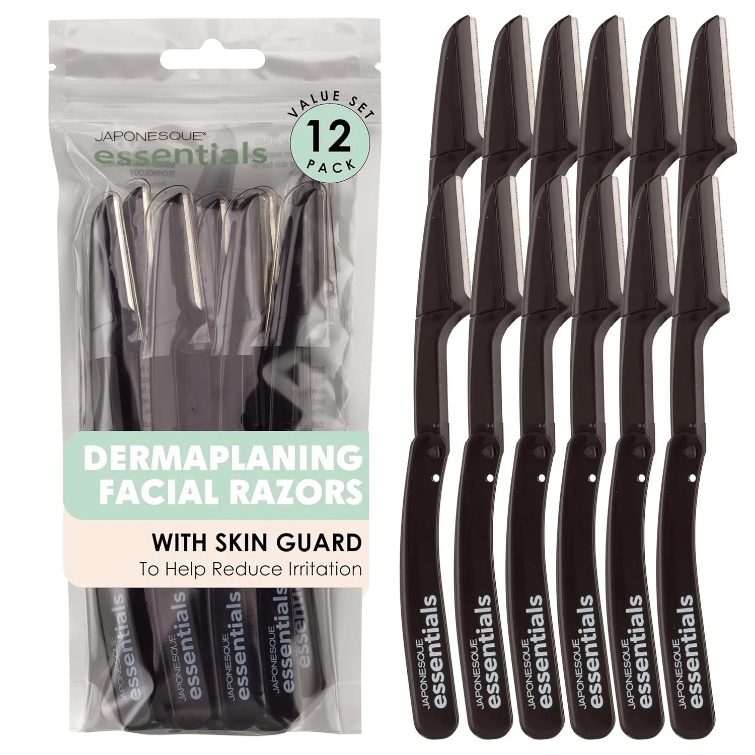 Dermaplaner Facial Hair Razors 12 Pack – Precision Blades for Peach Fuzz Removal & Eyebrow Shaping, Smooth Skin at Home
Dermaplaner Facial Hair Razors 12 Pack – Precision Blades for Peach Fuzz Removal & Eyebrow Shaping, Smooth Skin at Home