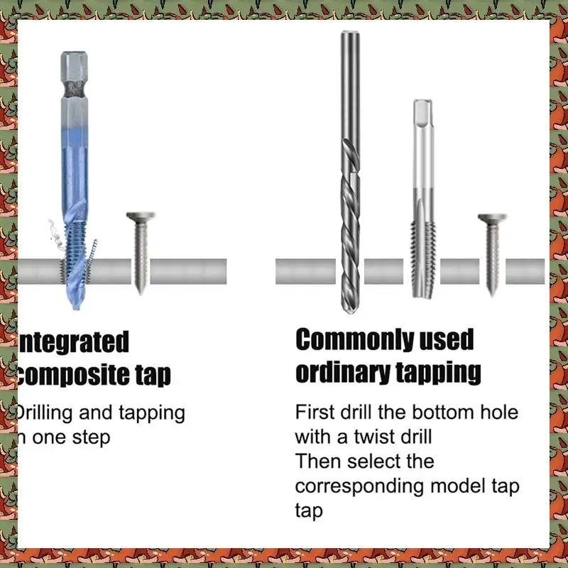 ABLQ Шестигранный хвостовик Винт Резьба Метрический метчик Сверла Винтовая машина HSS Составная дрель Ручные инструменты для металла Сталь Дерево Пластик 
ABLQ Шестигранный хвостовик Винт Резьба Метрический метчик Сверла Винтовая машина HSS Составная дрель Ручные инструменты для металла Сталь Дерево Пластик