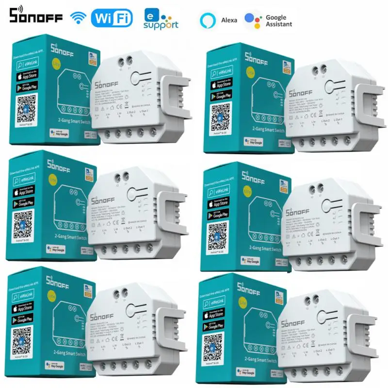 Умный переключатель SONOFF DualR3 Lite DIY, мини-реле с Wi-Fi, двухстороннее управление, Измерение мощности, время для телефона
Умный переключатель SONOFF DualR3 Lite DIY, мини-реле с Wi-Fi, двухстороннее управление, Измерение мощности, время для телефона