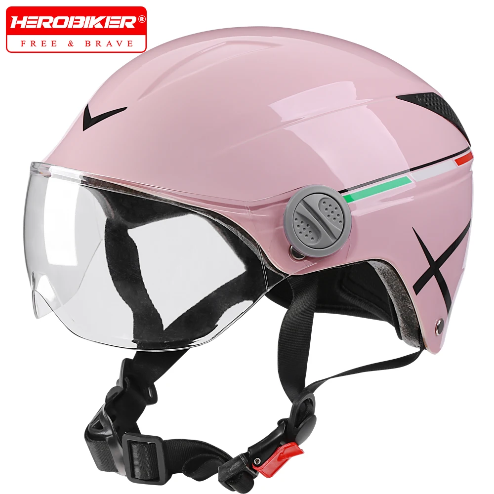 Motorcycle Helmet Electric Riding Helmets Motorbike Half Face Helmets Anti-fall Breathable Helmets Pink Women Safety Equipment
Motorcycle Helmet Electric Riding Helmets Motorbike Half Face Helmets Anti-fall Breathable Helmets Pink Women Safety Equipment