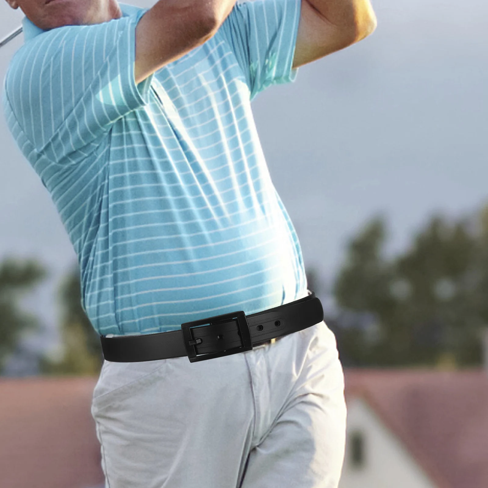 1pc Unisex Golf Belt Silicone Plastic Casual Waist Belt Adjustable Belts With Buckles Universal Golf Waistband Golf 120x5 Cm
1pc Unisex Golf Belt Silicone Plastic Casual Waist Belt Adjustable Belts With Buckles Universal Golf Waistband Golf 120x5 Cm