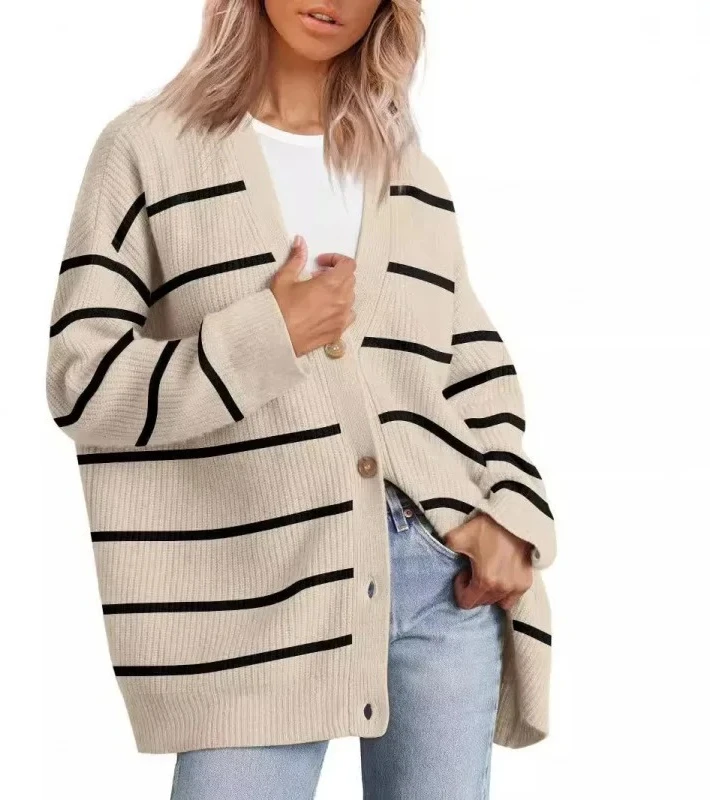 Autumn Winter Knitted Pure Color V-Neck Button Sweater Cardigan Women's Full Sleeve
Autumn Winter Knitted Pure Color V-Neck Button Sweater Cardigan Women's Full Sleeve
