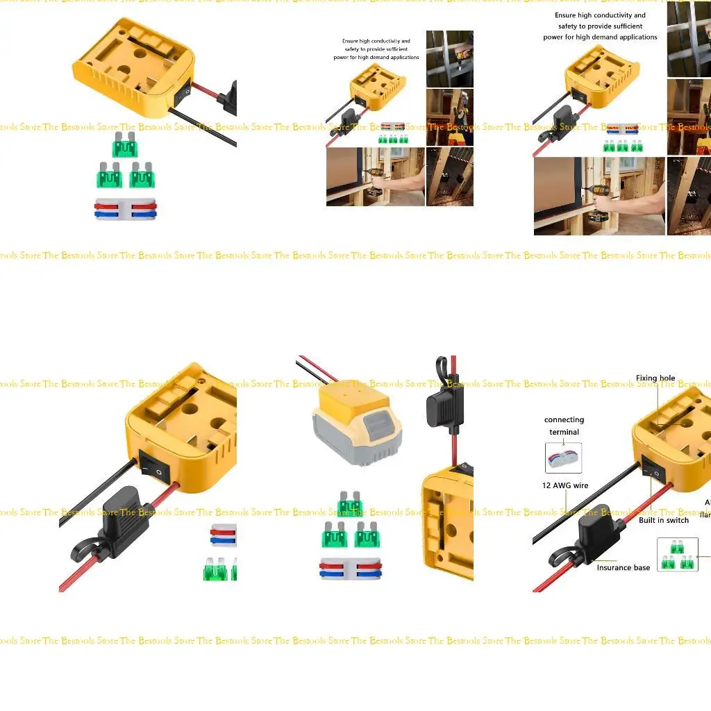 Адаптер питания 12PF для набора для переоборудования питания 18/20 В.
Адаптер питания 12PF для набора для переоборудования питания 18/20 В.