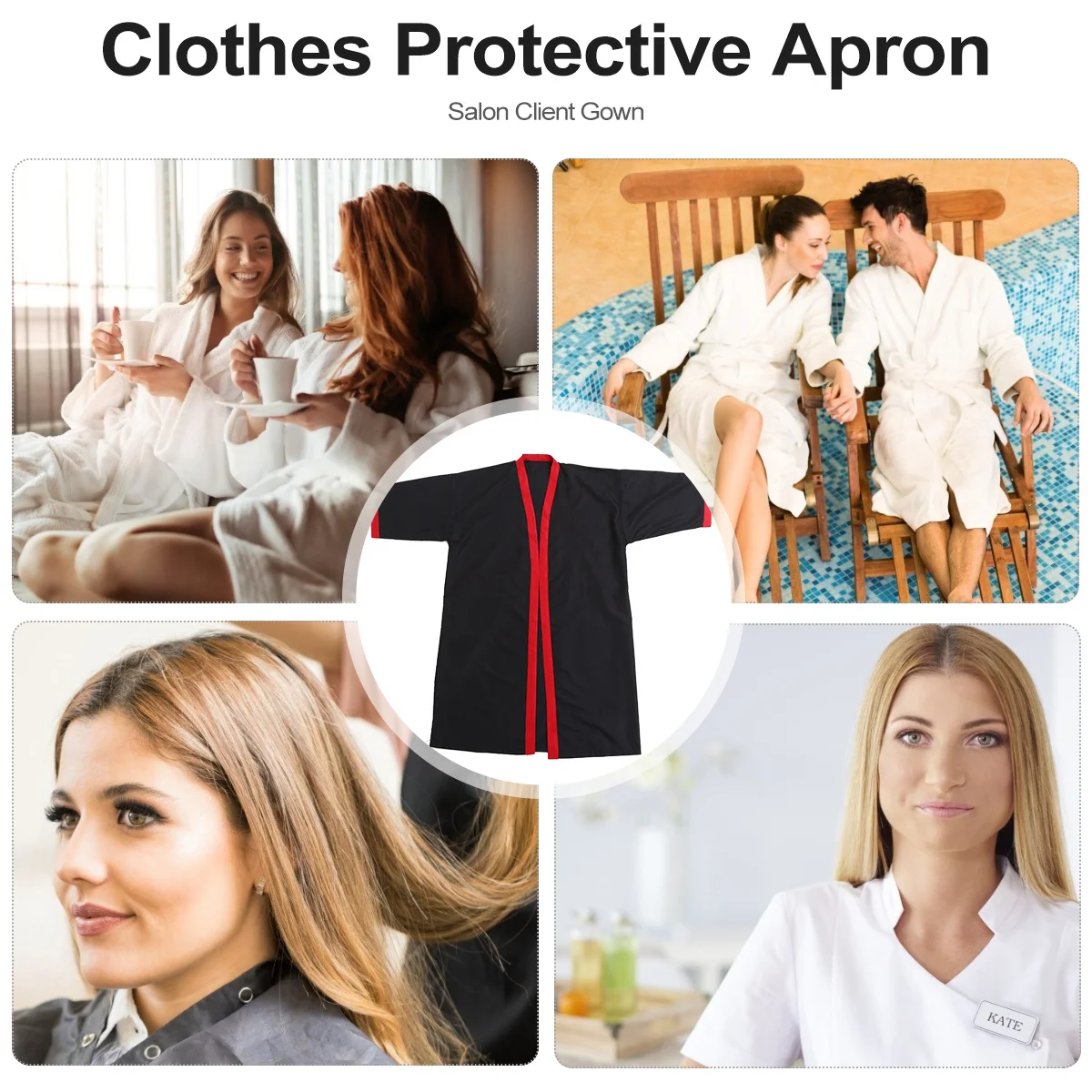 Waterproof Hair Dyeing Apron Salon Client Gown with Adjustable Tie Waist Breathable Comfortable Hair Cutting Spa Protective
Waterproof Hair Dyeing Apron Salon Client Gown with Adjustable Tie Waist Breathable Comfortable Hair Cutting Spa Protective