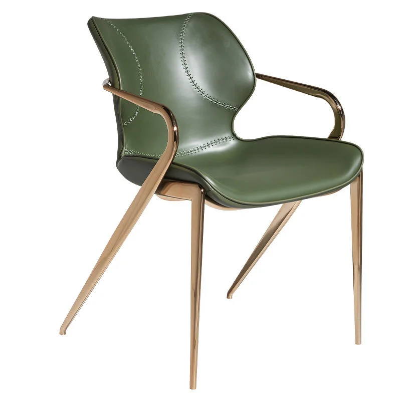 -ɞFor Modern Design Leather Cafe Dining Chair Carbon Steel Armrests Backrest Green Dining Chair for Restaurant Hotel Villa&
-ɞFor Modern Design Leather Cafe Dining Chair Carbon Steel Armrests Backrest Green Dining Chair for Restaurant Hotel Villa&