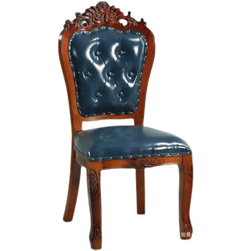 European solid wood chair American leisure hotel soft bag
European solid wood chair American leisure hotel soft bag
