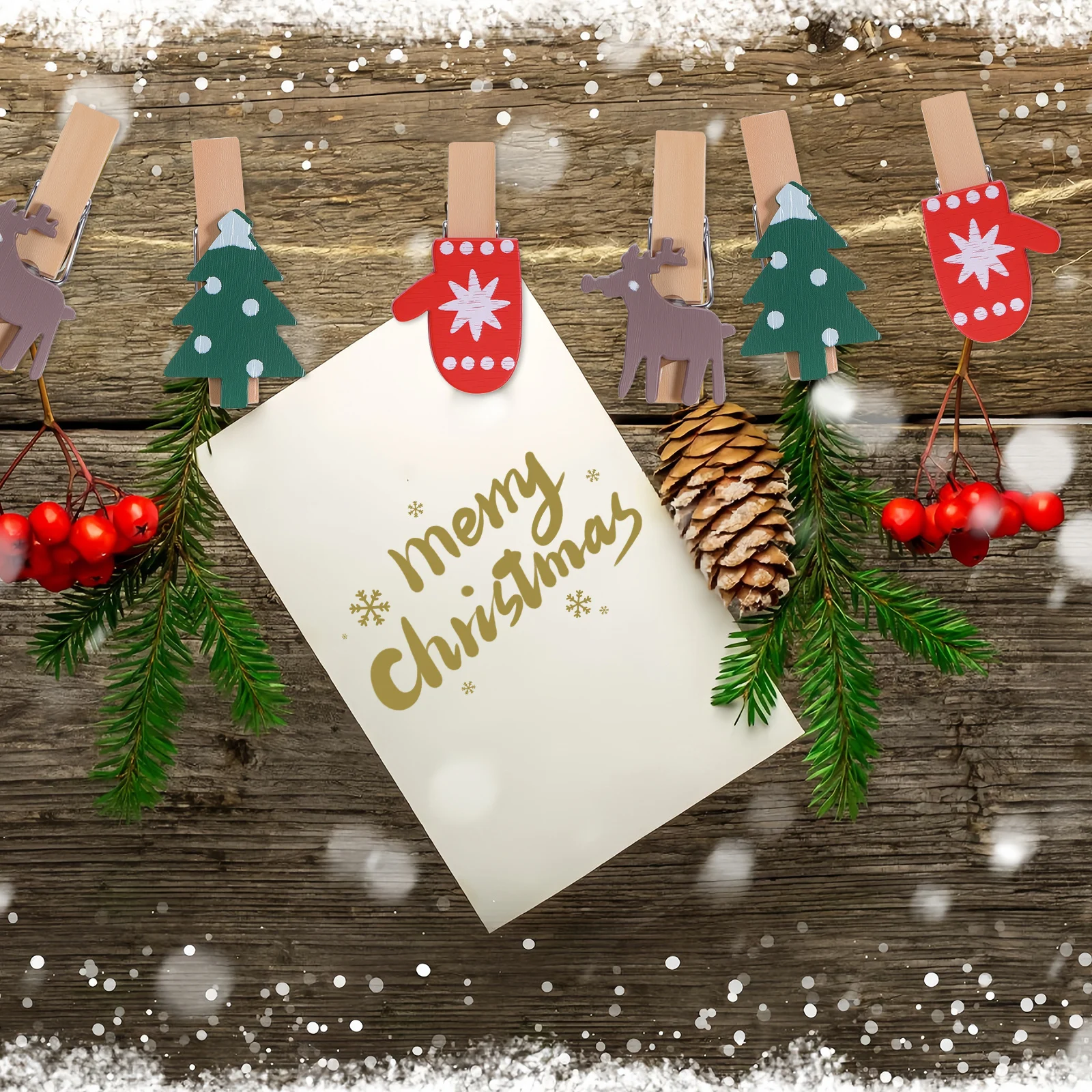 60pcs Christmas Wooden Clips Mini Natural Diy Clip For Photo Paper Holder Cartoon Message Clip Home Decor Craft
60pcs Christmas Wooden Clips Mini Natural Diy Clip For Photo Paper Holder Cartoon Message Clip Home Decor Craft