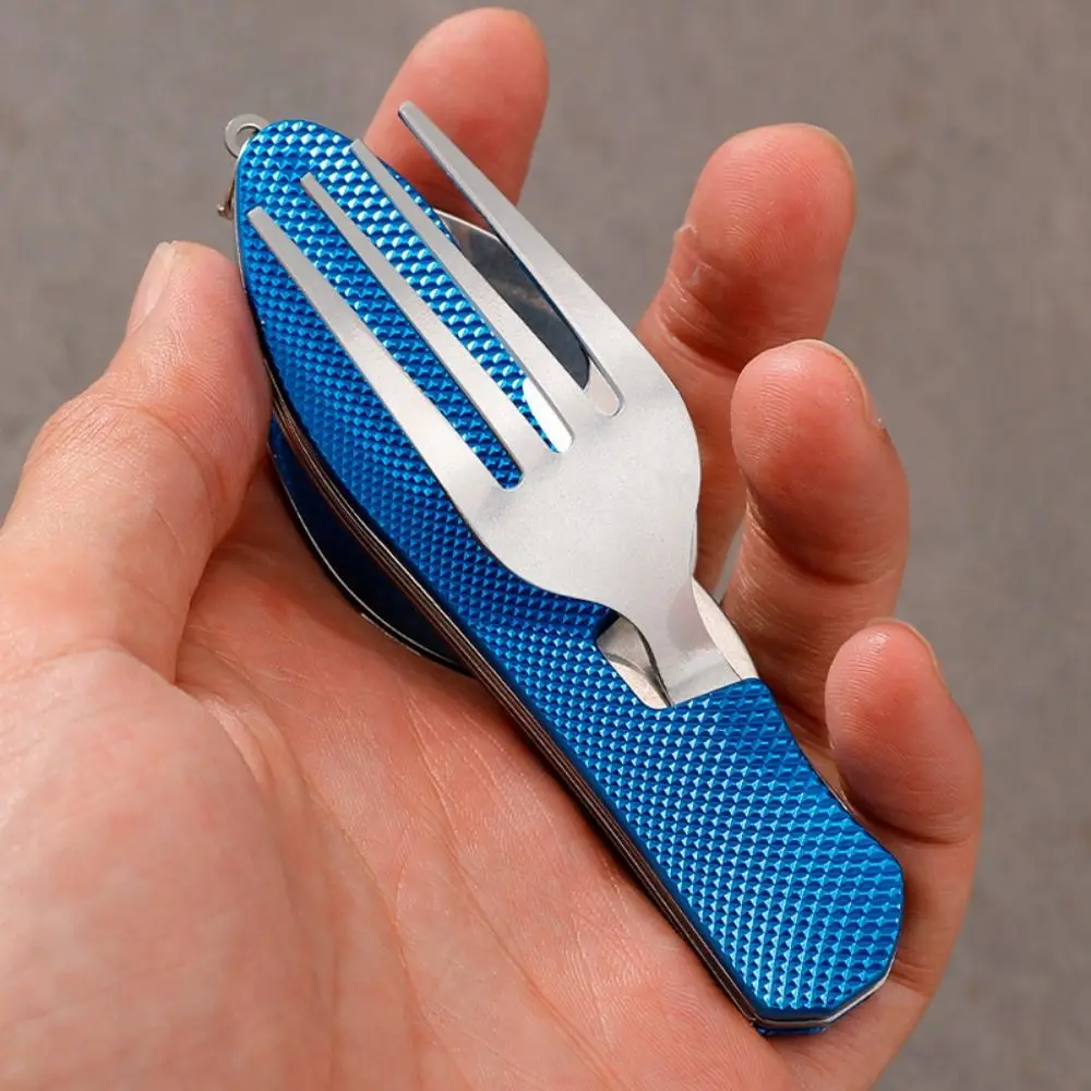 Metal Construction Multifunctional tableware Comfortable Grip Detachable Design Foldable Camping Utensil Set Lightweigh
Metal Construction Multifunctional tableware Comfortable Grip Detachable Design Foldable Camping Utensil Set Lightweigh