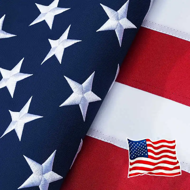 American Flag USA 3x5 Ft Oxford Nylon Embroidered Stars Stitched Stripes Brass Grommets National US Flags Banners United States
American Flag USA 3x5 Ft Oxford Nylon Embroidered Stars Stitched Stripes Brass Grommets National US Flags Banners United States