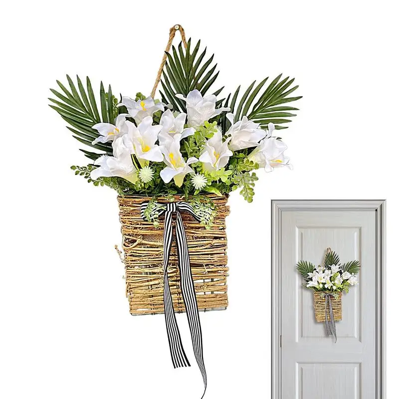 Spring Floral Basket Front Door Hanger Wreaths and Garlands Simulation Hydrangea Flower Basket For Festival Front Door Decor
Spring Floral Basket Front Door Hanger Wreaths and Garlands Simulation Hydrangea Flower Basket For Festival Front Door Decor