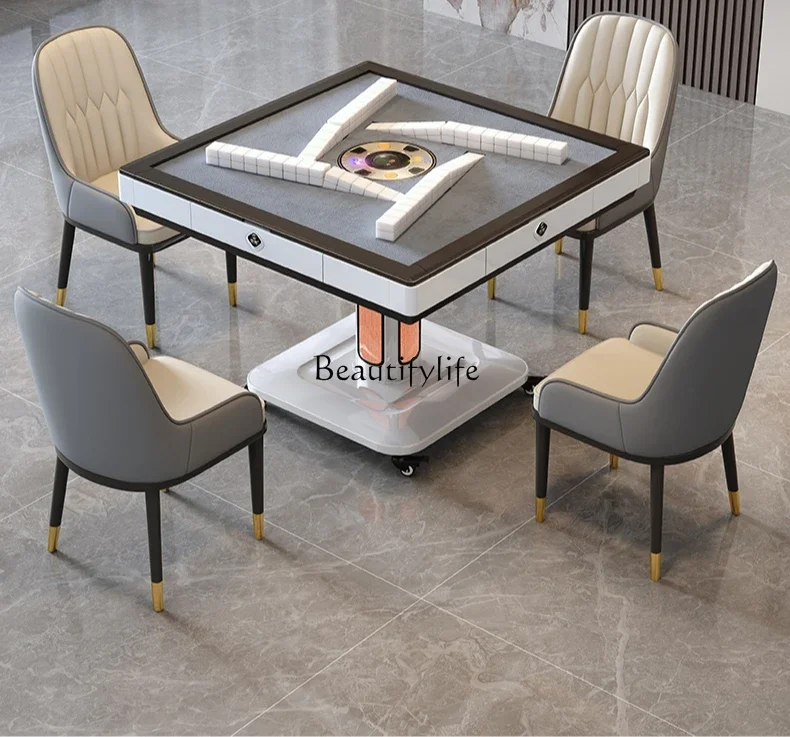 Folding mahjong machine fully automatic dining table bass push-free card roller coaster electric
Folding mahjong machine fully automatic dining table bass push-free card roller coaster electric