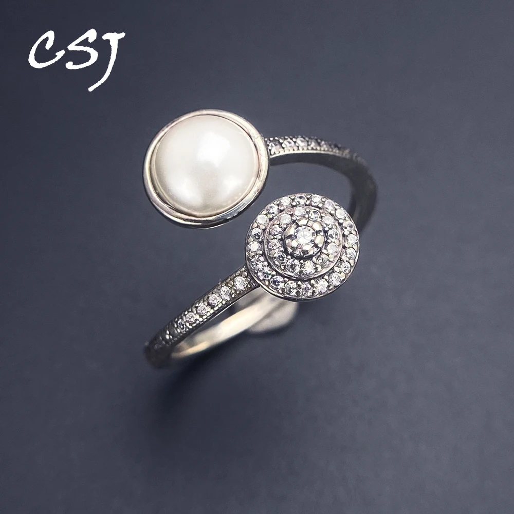 Trendy White Pearl Shell Adjustable Ring Sterling 925 Silver Gemstone 8mm for Women Party Birthday Fine Jewelry Thai Silver Gift
Trendy White Pearl Shell Adjustable Ring Sterling 925 Silver Gemstone 8mm for Women Party Birthday Fine Jewelry Thai Silver Gift