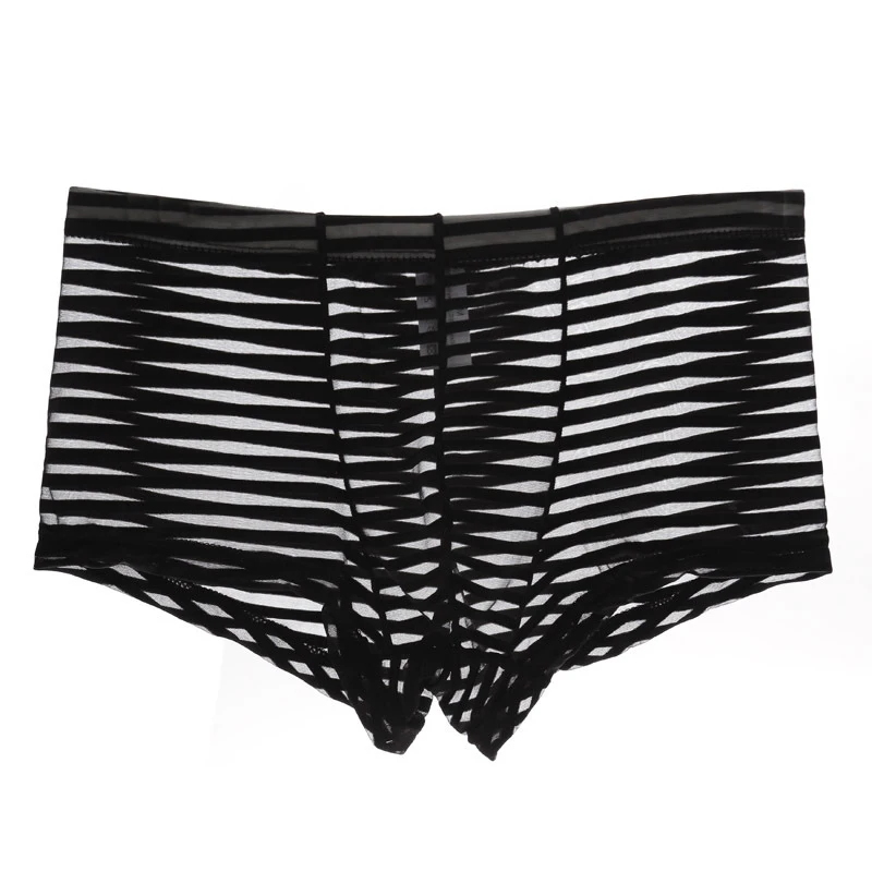 New Men's Sexy Striped Mesh Underwear Mesh Transparent Briefs Low-Waisted Underpants Briefs Breathable Mens Shorts
New Men's Sexy Striped Mesh Underwear Mesh Transparent Briefs Low-Waisted Underpants Briefs Breathable Mens Shorts
